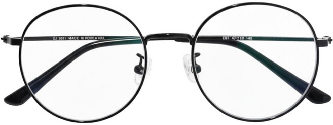 GL1988 眼鏡師製作 抗藍光眼鏡 細框 黑色 48