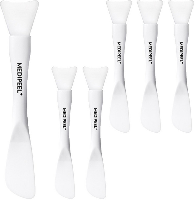 메디필 에어 터치 실리콘 듀얼 팩 브러쉬, 백색, 6개