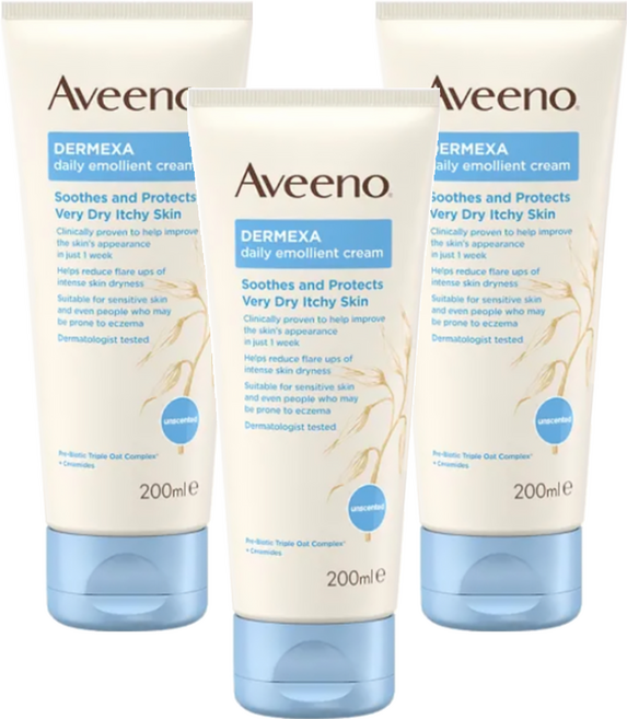Aveeno 燕麥益敏修護保濕霜, 200ml, 3條