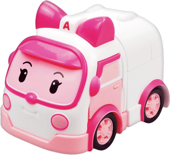 ROI TOYS 合金車系列 安寶款 3歲以上, 安寶 粉色 + 白色, 1個