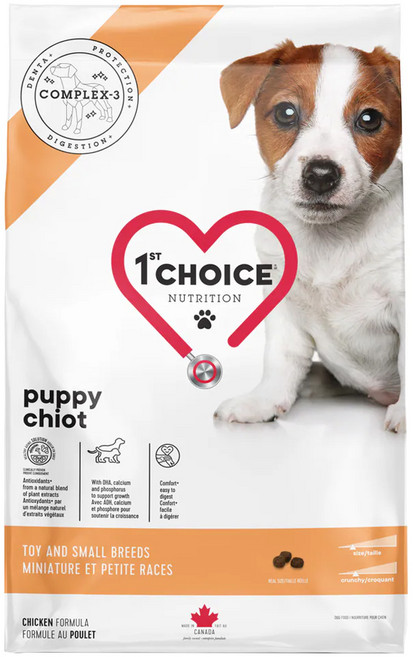 1st Choice 瑪丁第一優鮮 迷你型幼犬用 狗飼料, 1袋, 2kg, 雞肉 + 燕麥 + 水解雞肝