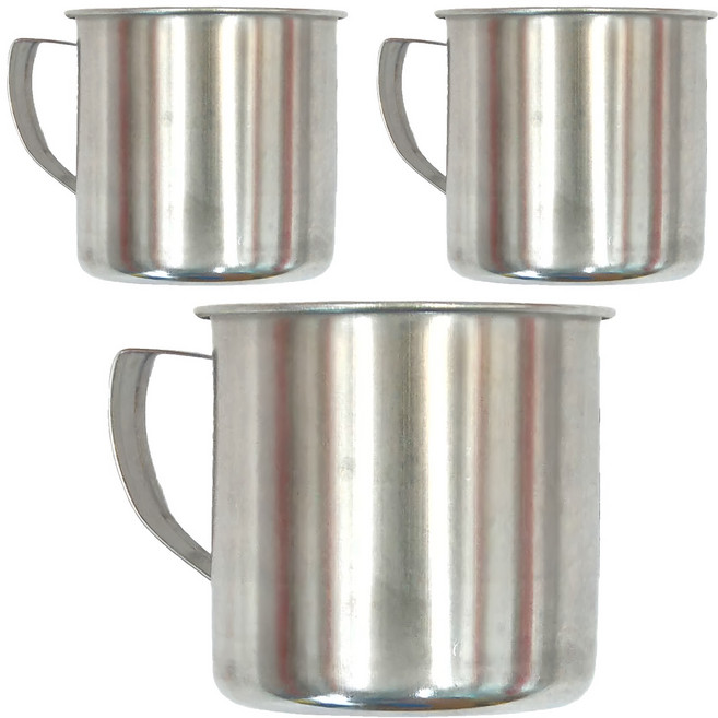 MIKA HOUSE 橘之屋 304不銹鋼口杯3入組 7CM, 銀色, 1組