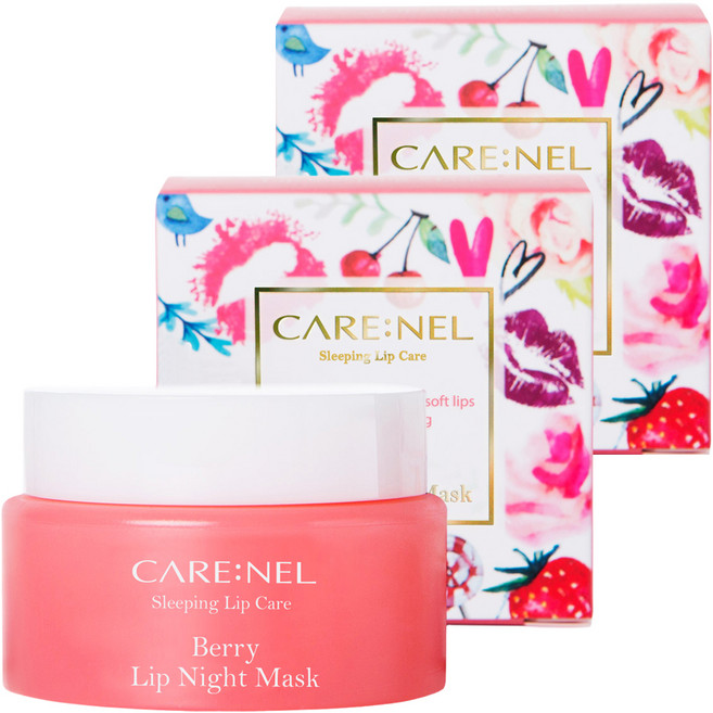 까레넬 베리 립 나이트 마스크 23g, 1개입, 2개