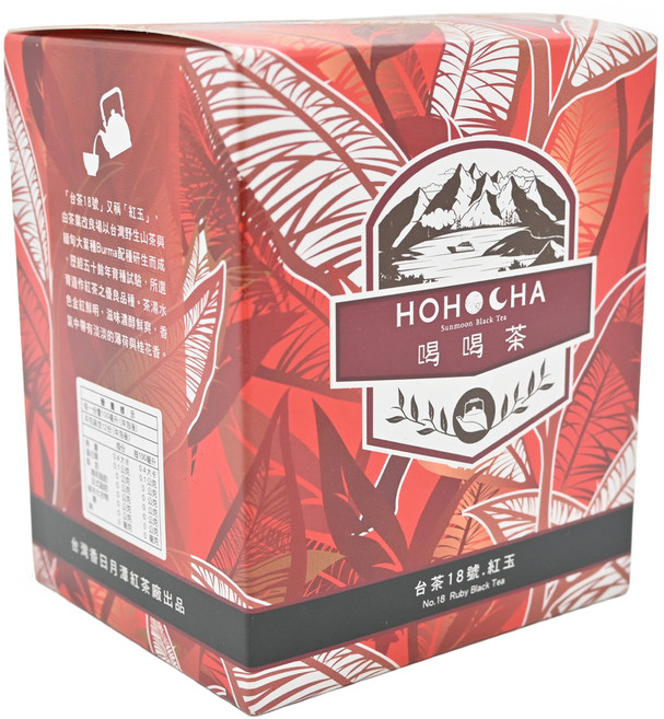 HOHOCHA 喝喝茶 三角立體茶包 台茶18號 紅玉, 3g, 12入, 1盒