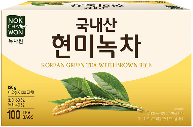 녹차원 국내산 현미녹차, 1.2g, 100개입, 1개