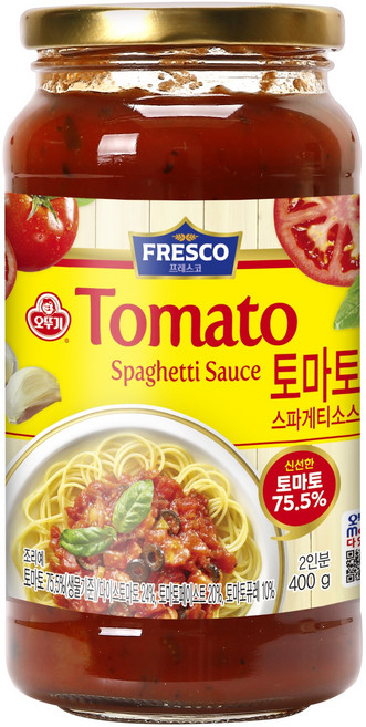 오뚜기 프레스코 토마토 스파게티소스, 400g, 1개