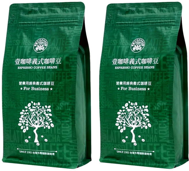 eCOFFEE 壹咖啡 營業用經典義式咖啡豆, 咖啡豆, 454g, 2包