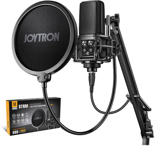 조이트론 유선 USB 콘덴서 마이크 풀 키트, STRM