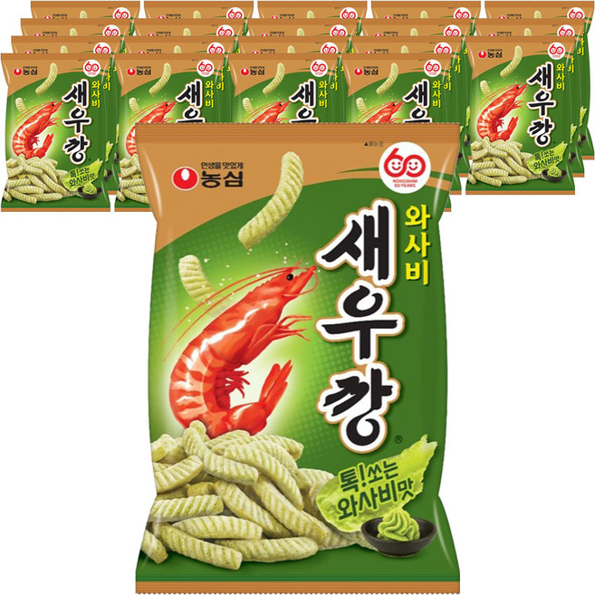 새우깡 와사비, 70g, 20개