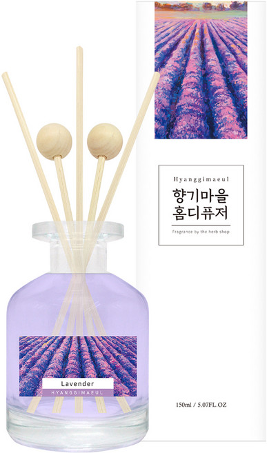 향기마을 실내용 홈 디퓨저, 라벤더, 150ml, 1개