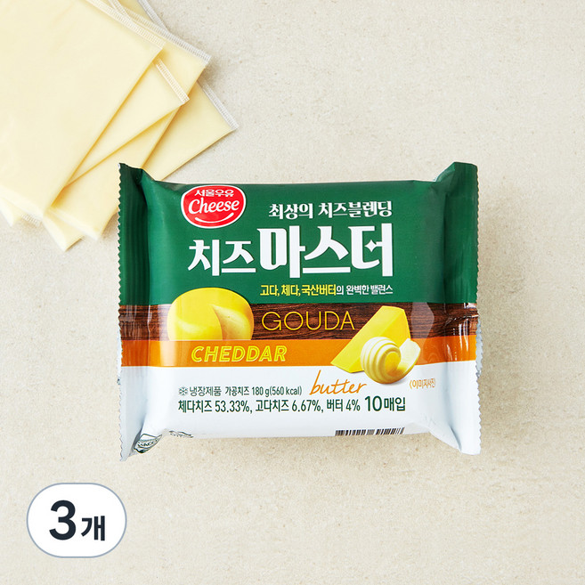 서울우유치즈 치즈마스터, 18g, 10개입, 3개
