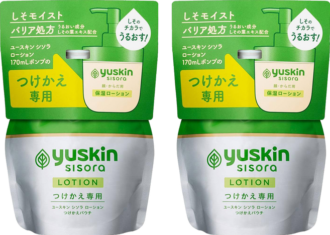 yuskin 悠斯晶 台灣公司貨 紫蘇水乳液 補充包, 2包, 170ml