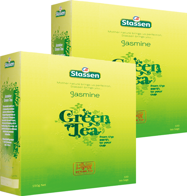 Stassen 司迪生 茉莉綠茶, 1.5g, 100包, 2盒