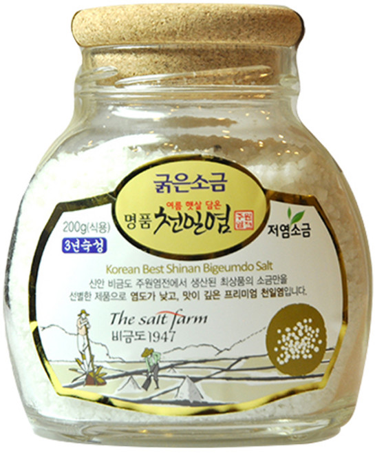 더솔트팜 여름햇살담은 명품천일염 굵은소금, 200g, 1개