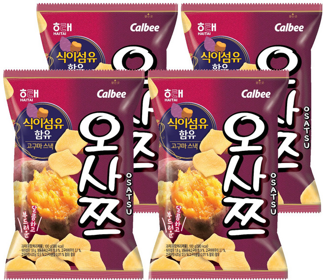 해태제과 오사쯔, 100g, 4개