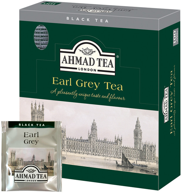 AHMAD TEA 格雷伯爵茶茶包, 2g, 100包, 1盒