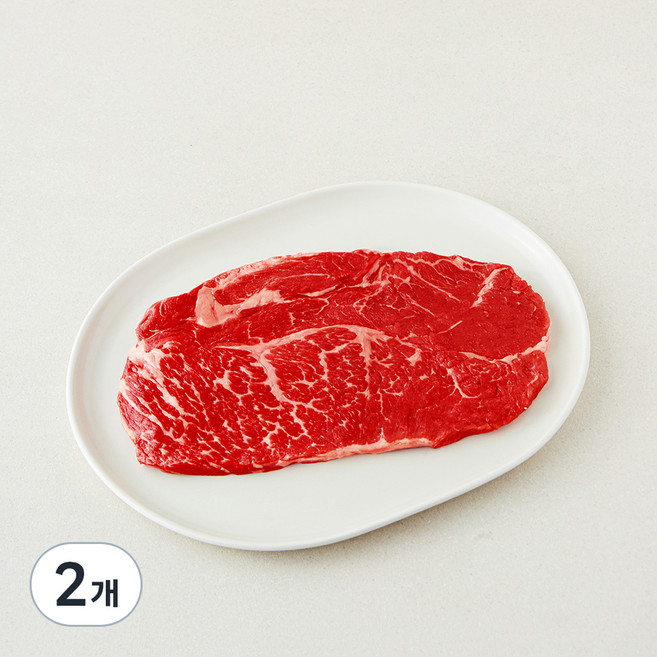 미국산 초이스 척아이롤 구이용 (냉장), 300g, 2개