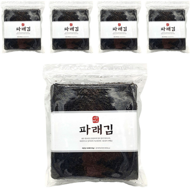 청산에 파래김, 120g, 5개