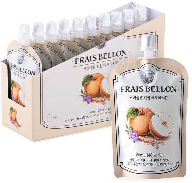 프레벨롱 진한 배도라지즙, 80ml, 10개