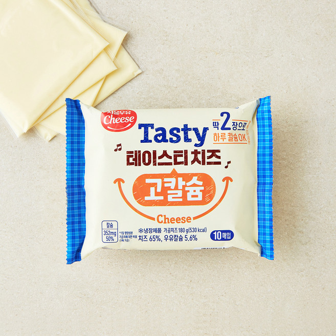 서울우유치즈 테이스티 치즈 고칼슘, 18g, 10개입, 1개