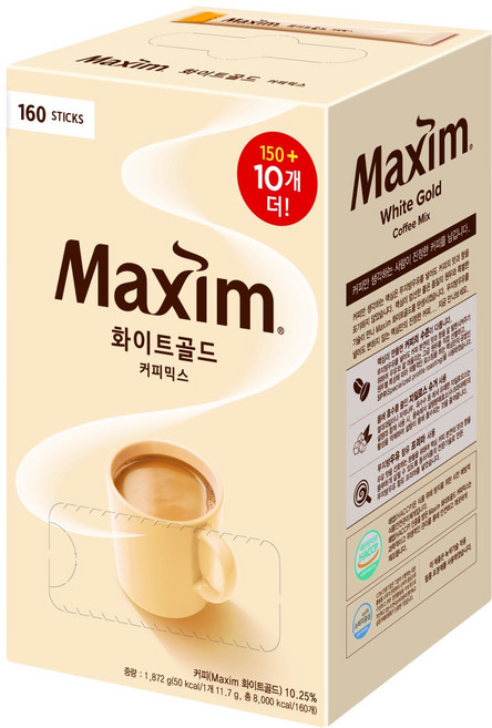 Maxim 麥心 白金咖啡, 11.7g, 160入, 1個