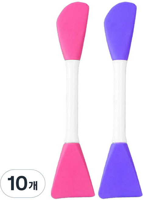 떼루와 페이스 듀얼 실리콘 팩 브러쉬, 10개, 랜덤발송