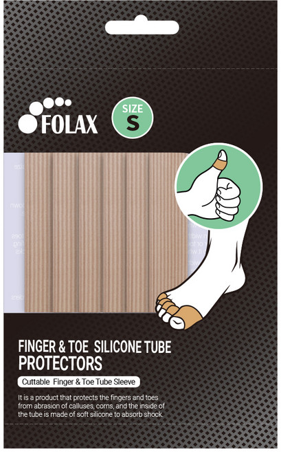 포렉스 손가락 발가락 보호 실리콘 튜브 6개, 6개입, 1개