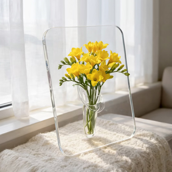 오펠리어 투명 액자형 아크릴 화병