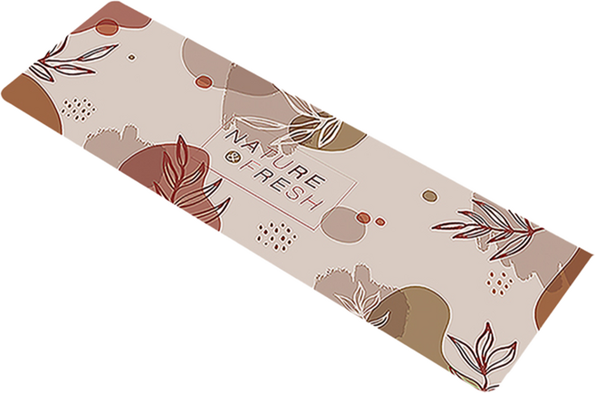 FAmILyLIFE 生活 硅藻泥快速吸水防滑腳踏墊 1kg, 自然清新 米色