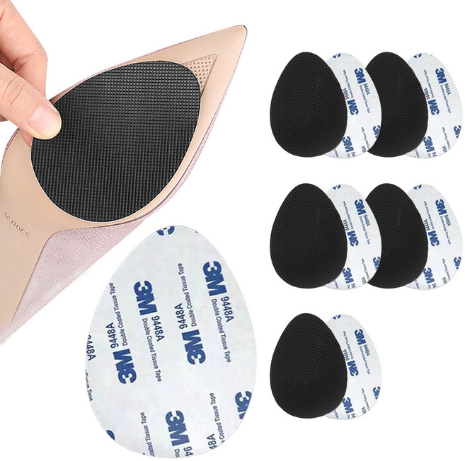 고씨네 3M 논슬립 신발 구두 미끄럼방지 밑창 패드, 블랙, 12개