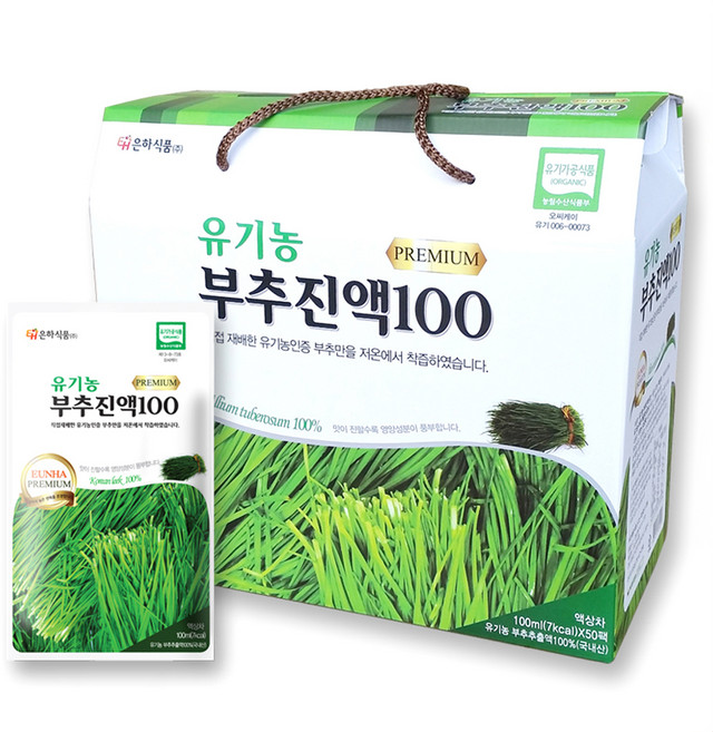 은하식품 유기농 부추진액100, 100ml, 50개
