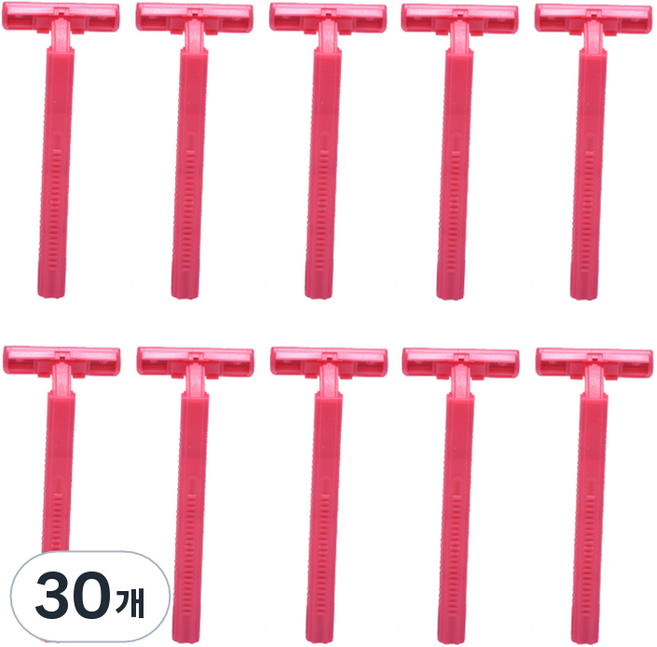 펄맥스 드위트리 2 일회용 면도기 레드, 5개입, 30개