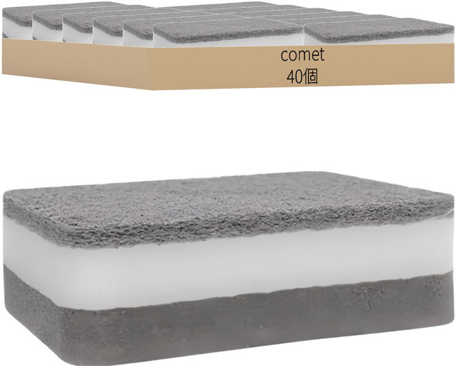 comet Kitchen 高密度海綿菜瓜布 11 x 7 x 3.5cm, 40個, 1組