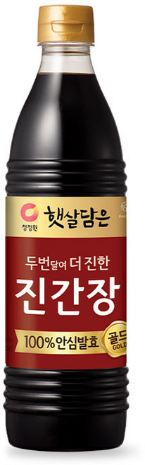 햇살담은 두번 달여 더 진한 진간장 골드, 840ml, 1개