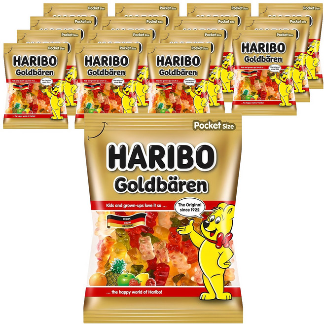 하리보 골드베렌 젤리, 100g, 16개