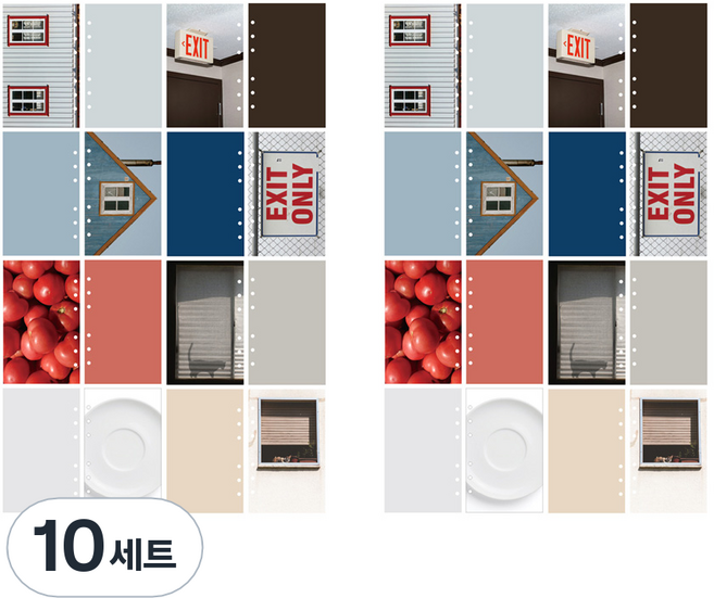 루카랩 아카이브 6공 리필속지 스크랩 더 모먼트 세트 포토, 16장, 10세트