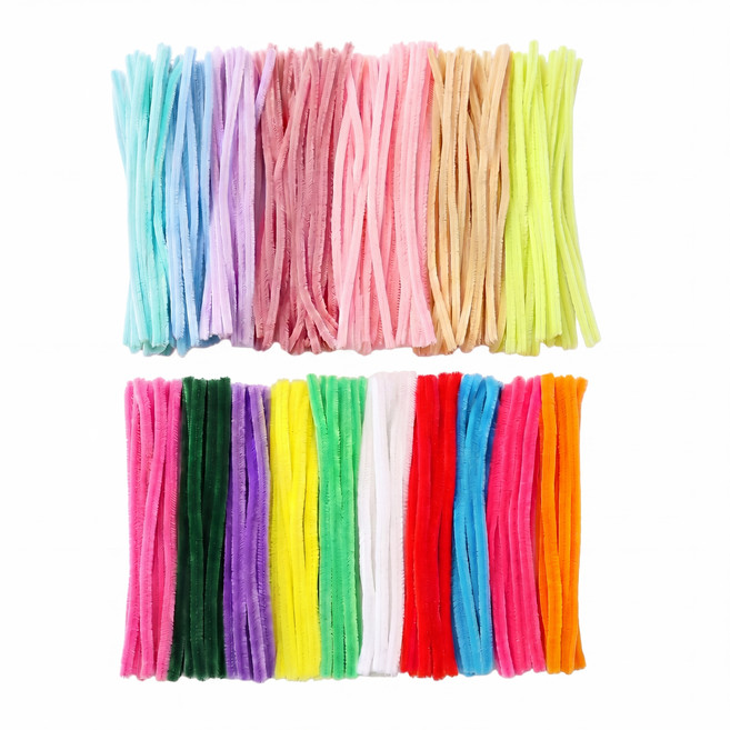 홀리픽 레인보우 모루철사 17색 만들기 DIY 200개입, 혼합색상, 1세트