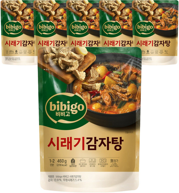 비비고 시래기 감자탕, 460g, 6개