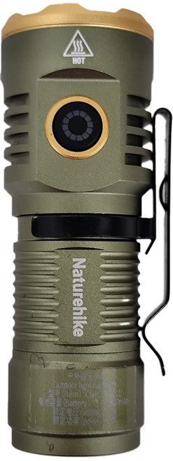 Naturehike 挪客 小怪獸戶外強光手電筒 CNK2300011, 綠色, 1個