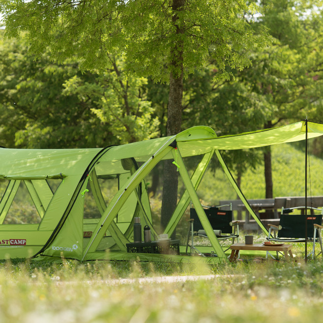 패스트캠프 테라4 아웃돔 원터치 팝업 텐트 그늘막, 라이트그린, 6인