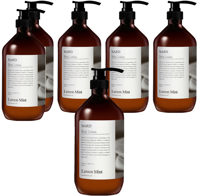 나드 바디로션 레몬민트향, 1L, 6개