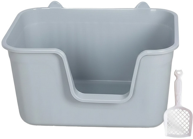 咕沛日常 巨大貓砂盆, 灰色, 1個