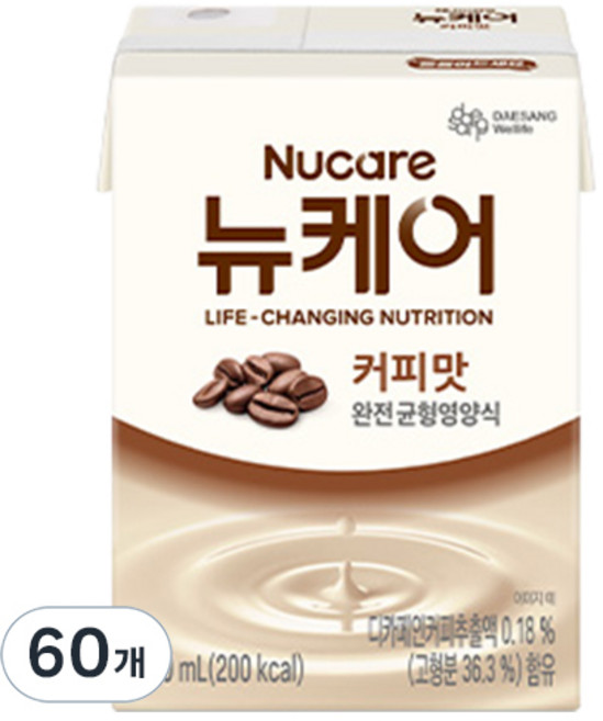 뉴케어 정품 커피맛 완전균형영양식, 200ml, 60개