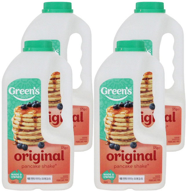 그린스 오리지널 팬케이크 쉐이크, 375g, 4개