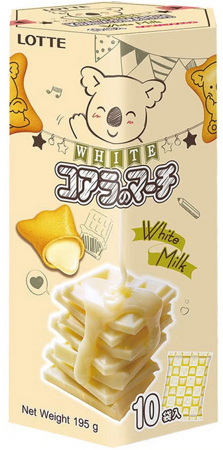 LOTTE 樂天 小熊餅 香濃煉乳風味, 195g, 1盒