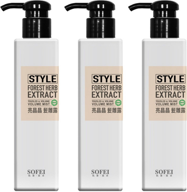 SOFEI 舒妃 型色家亮晶髮雕露, 3個, 180ml