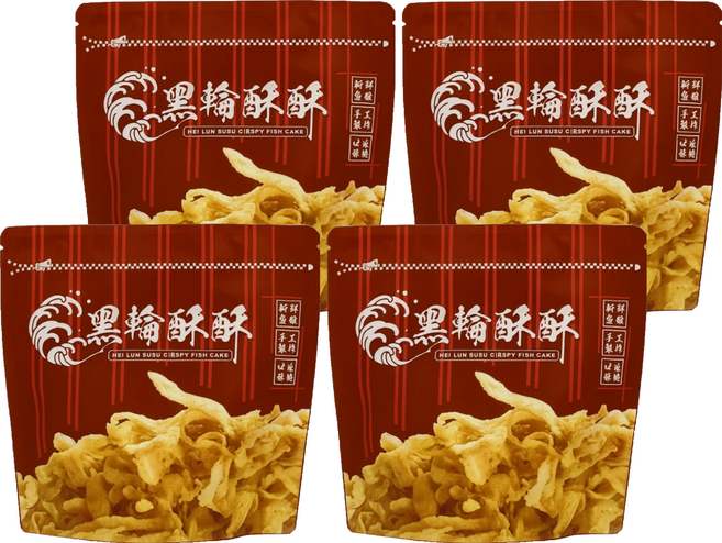 黑輪酥酥 酥炸黑輪片, 120g, 4個