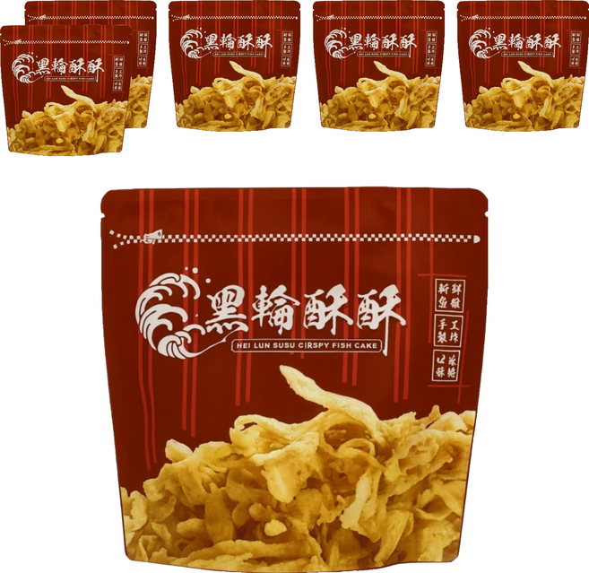 黑輪酥酥 酥炸黑輪片, 120g, 6個