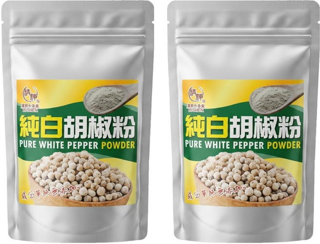 麗紳和春堂 純白胡椒粉, 70g, 2包