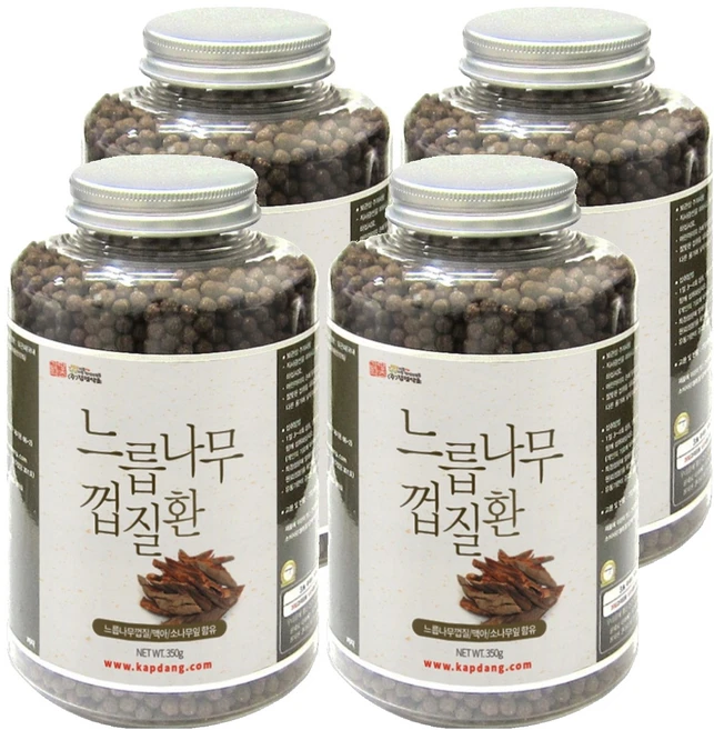 갑당약초 느릅나무껍질환 병타입, 4개, 350g - 쿠팡